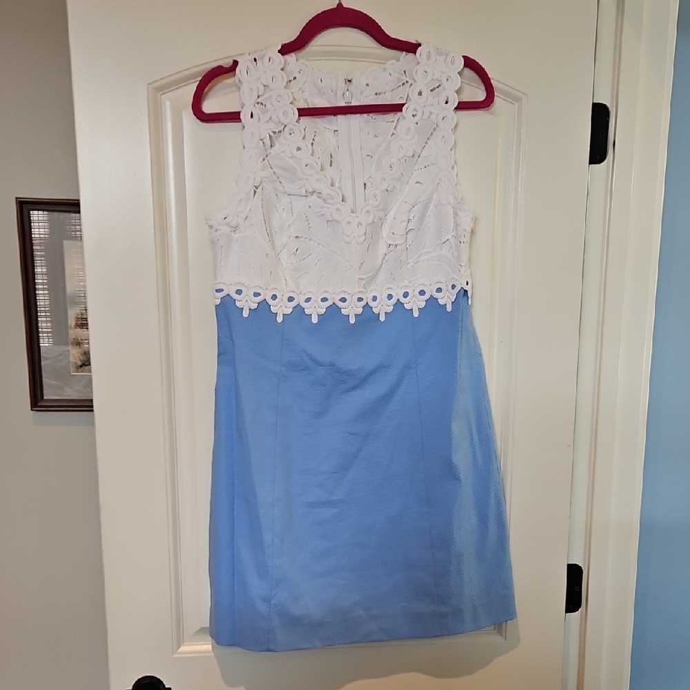 NWT Lilly Pulitzer Blue Peri Sandi Shift Dress